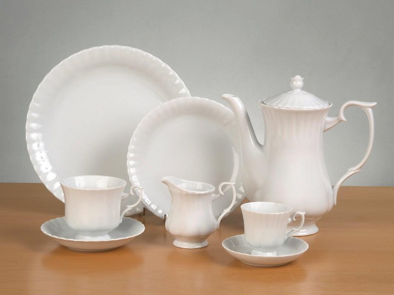 Σετ Τσαγιού 9τμχ Πορσελάνης Ivona White CRYSPO TRIO 36.